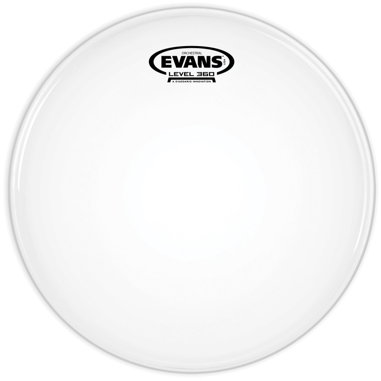 Evans Orchestral Coated White Snare Drum Head, 14 Inch