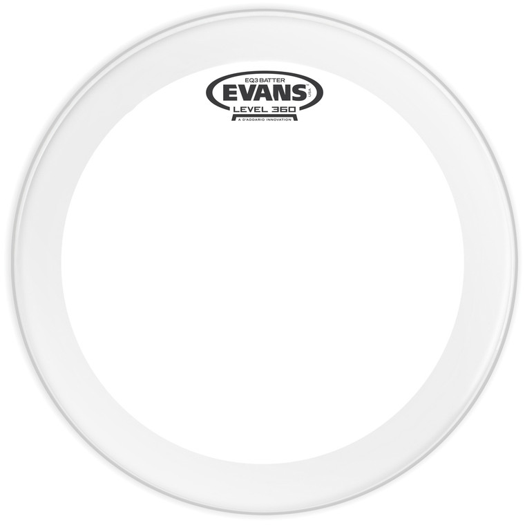 Evans EQ3 Clear Bass Drum Head, 18 Inch