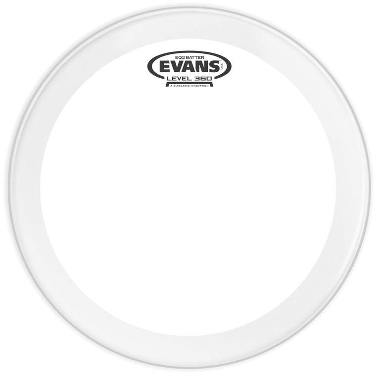 Evans EQ2 Clear Bass Drum Head, 20 Inch