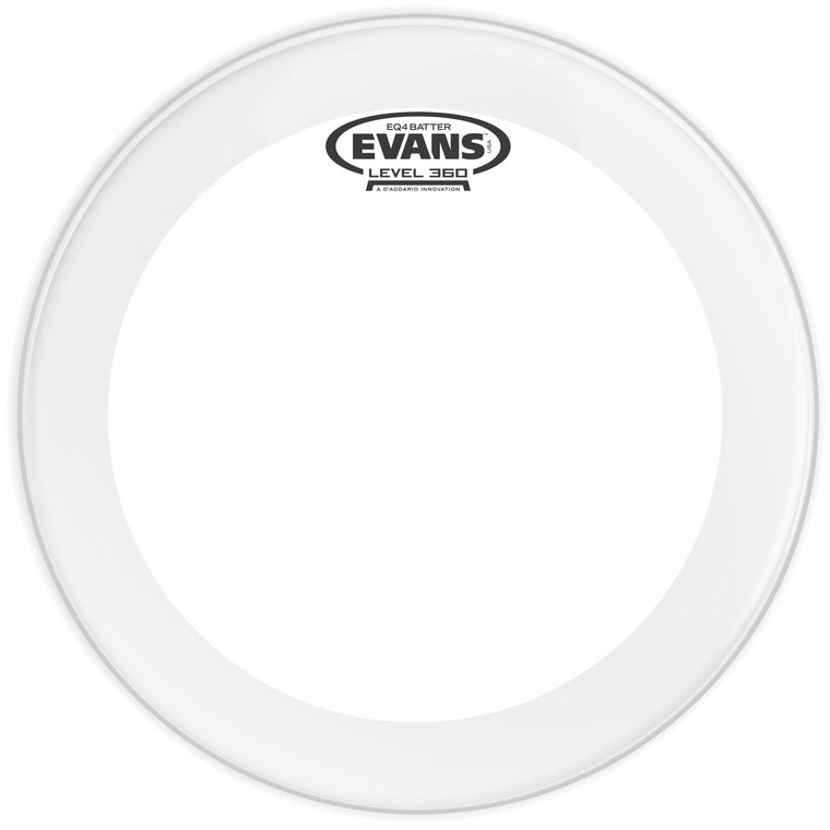 Evans EQ4 Clear Bass Drum Head, 22 Inch