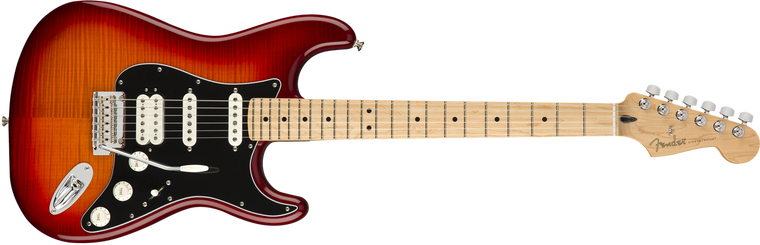 Fender Player Stratocaster HSS Plus Top Maple Fingerboard, Aged Cherry Burst