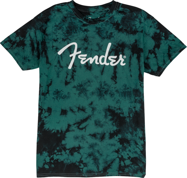 Fender Tie-Dye Logo T-Shirt, Blue, S