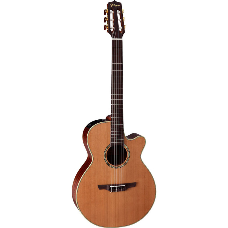 Takamine TEN60C Natural Series FXC Nylon String AC/EL Guitar with Cutaway Guitar World Qld Ph 07 55962588