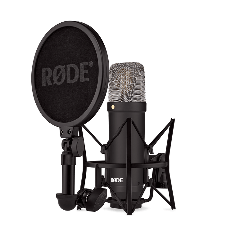 Rode NT1 Signature Series Condenser Microphone with SM6 Shockmount and Pop Filter - Black