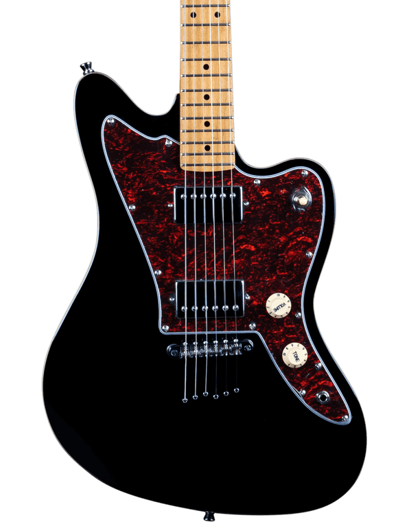 JET GUITARS JJ-350 ELECTRIC GUITAR ROASTED MN BLACK