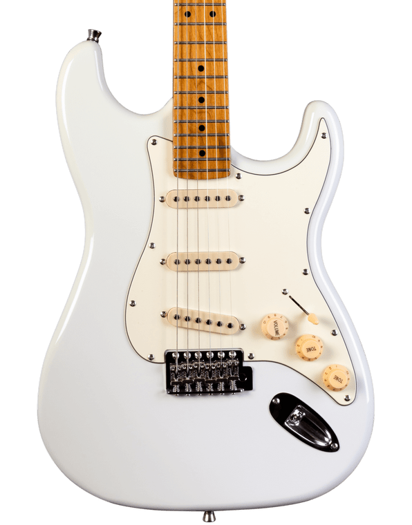 JET GUITARS JS-300 ELECTRIC GUITAR ROASTED MN OLYMPIC WHITE
