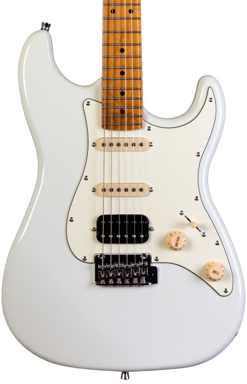 JET GUITARS JS-400 ELECTRIC GUITAR HSS ROASTED MN OLYMPIC WHITE