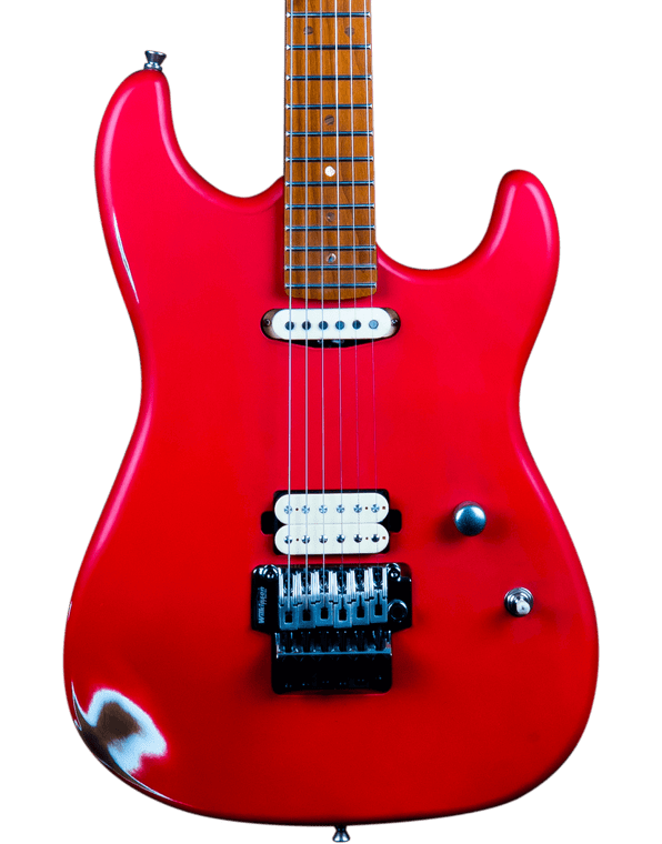 JET GUITARS JS-850 FR RELIC ELECTRIC GUITAR HS ROASTED MN RED