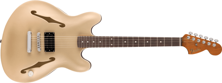 Fender Tom DeLonge Starcaster, Rosewood Fingerboard, Chrome Hardware, Satin Shoreline Gold (0262360544)