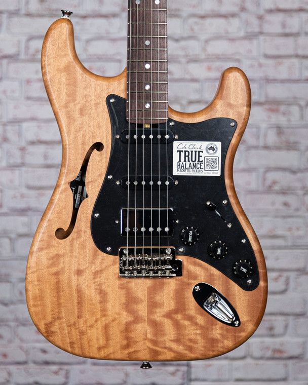 Cole Clark Hollow Baby HSS - Natural Blackwood