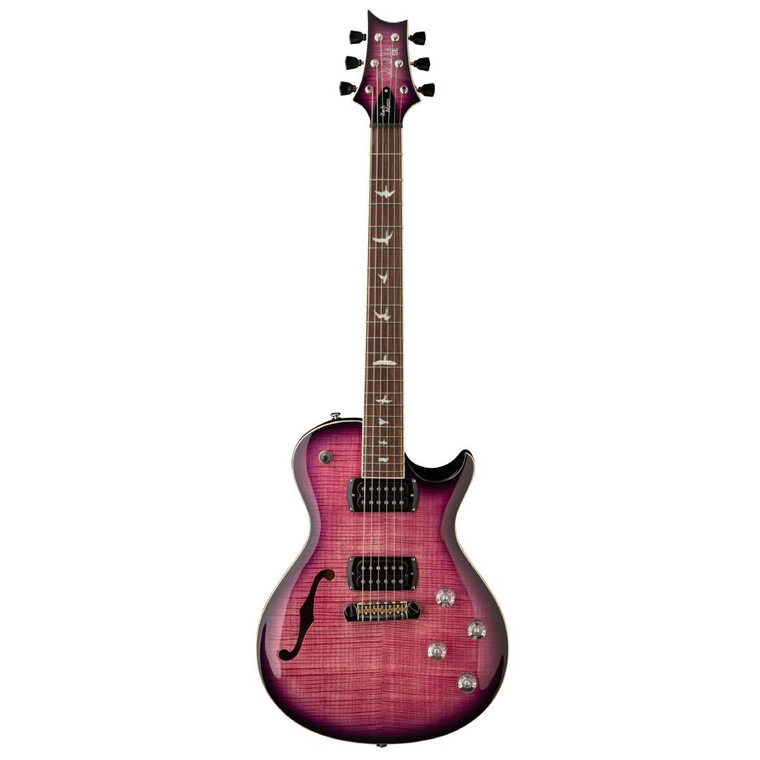 PRS SE Zach Myers Semi-hollow Electric Guitar - Myers Blue (SE-ZM594-PURB) Guitar World Qld Ph 07 55962588