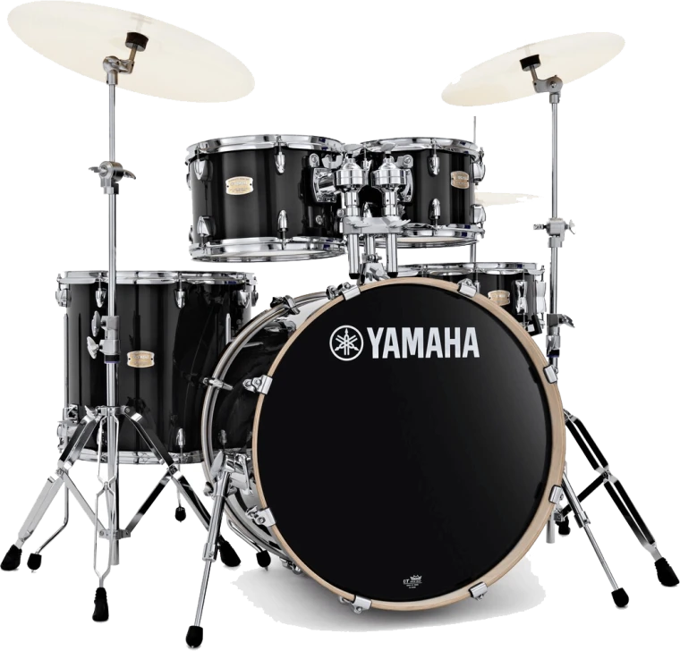 Yamaha Stage Custom Birch Euro Drum Kit with HW780 Hardware - Raven Black