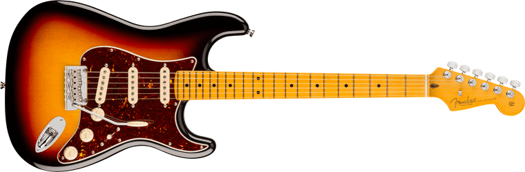Fender American Professional Stratocaster, Maple Fingerboard, 3-Color Sunburst, full front view