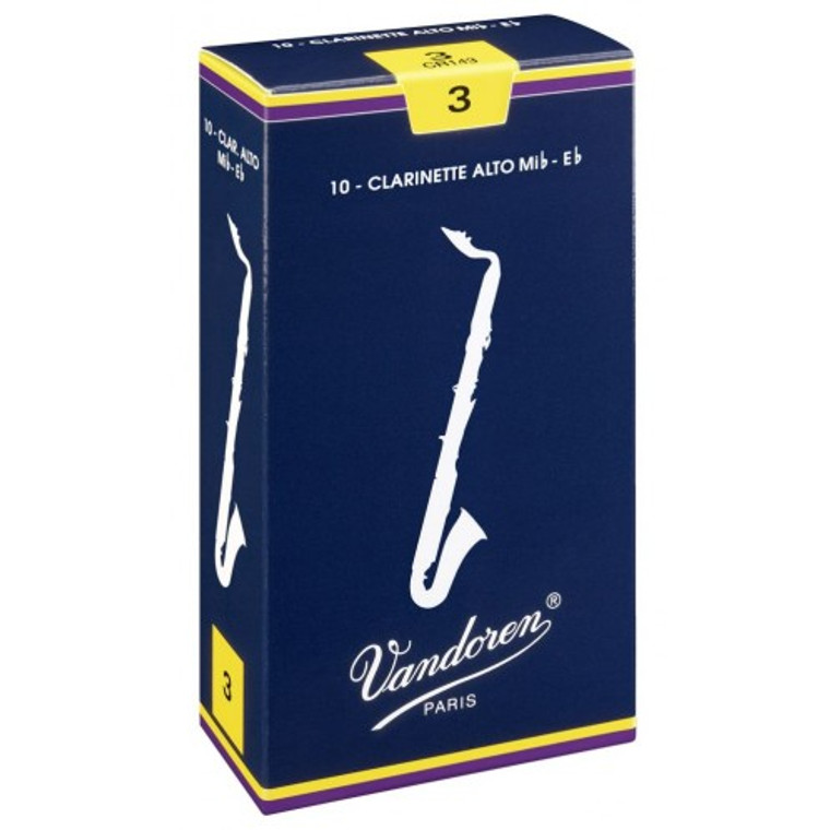 Vandoren Traditional Eb Alto Clarinet Reeds, Box of 10
