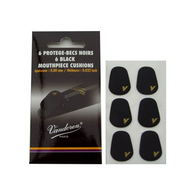 vandoren mouthpiece patches/cushions - black and thick