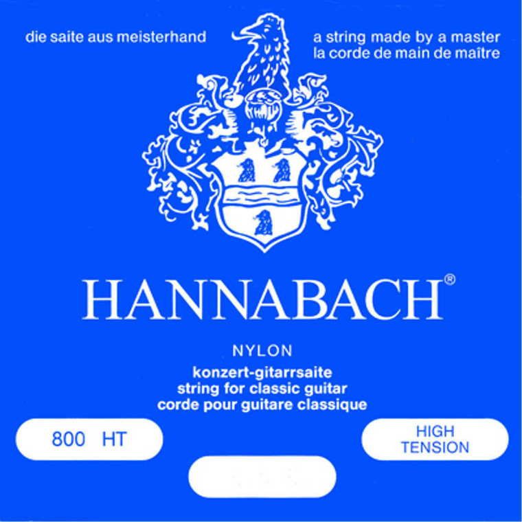 Hannabach, Special, Silver, Plated, 800HT, High, Tension, Nylon, Classical, Guitar, Strings