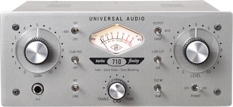 Universal Audio 710 Twin-Finity Single Channel Tube & Solid MI