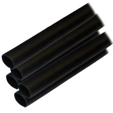 Ancor Adhesive Lined Heat Shrink Tubing (ALT) - 1/2 x 6 - 5-Pack - Black