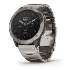 Garmin Quatix 6x Solar Marine Gps Smartwatch Titanium With Titanium Band