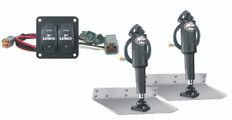 Lenco 12""x12"" Standard Mount Trim Tab Kit 12v Standard Integrated Switch