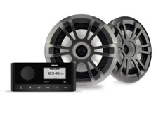 Fusion Ms-ra60kspg Bundle Ms-ra60 Stereo With Pair El Sport 6.5"" Speakers