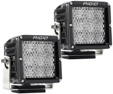 RIGID D-XL PRO LED Light, Flood Diffused, Surface Mount, Black Housing, Pair