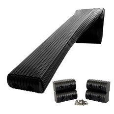 Caliber BunkWrap Kit - Black 16' x 2" x 4" Roll + 4 Caps + HRDW Roll + 4 Endcaps & Stainless Steel Hardware