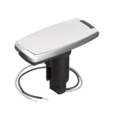 Attwood 910v Series Rectangle Base 2-pin Over Mold 306 Stainless Steel Black Cover