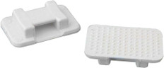 Weld Mount At-5 Wire Tie Mount, Large White 500 Pack At-5-500