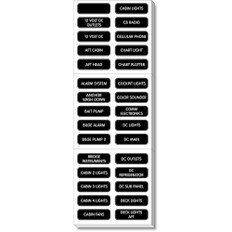 Blue Sea 8039 DC Panel Extended 120 Label Set