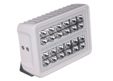Lumitec Maxillume H120 Flood White LED Trunnion Mount White Finish 12/24v