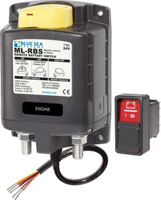Blue Sea ML-RBS 24vDC 500A Remote Battery Switch With Manual Control