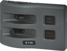 Blue Sea Weather Deck Panel 12v 2 Gang Fuse Panel