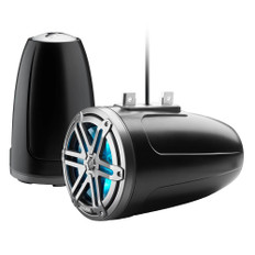JL Audio M3 Series 7.7" Enclosed Tower Coaxial System w/Grey Metallic Sport Grille &amp; RGB LED Lighting - M3-770ETXv3-Sb-S-Gm-i