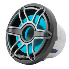 JL Audio M6 8" Marine Subwoofer w/Titanium Sport Grille &amp; Transflective&trade; LED Lighting - M6-8IB-S-GmTi-i-4
