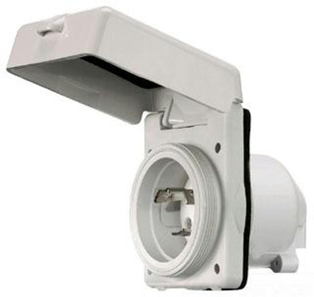Hubbell HBL303NMBL 30A Inlet Boatside Polycarb
