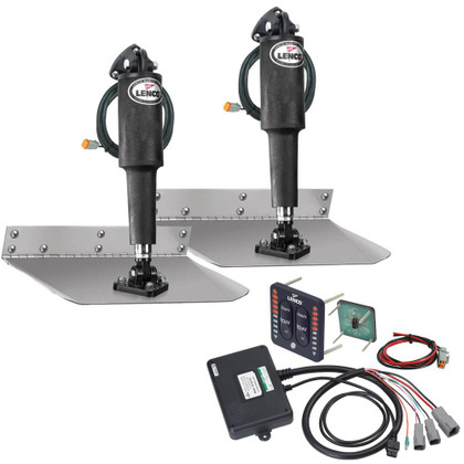 Lenco 9" x 24" Standard Trim Tab Kit w/LED Indicator Switch Kit 12V