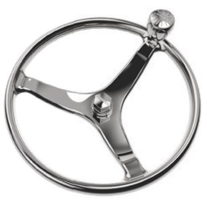 Lewmar 15.5"" Power Grip Wheel Stainless Steel M12 Nut