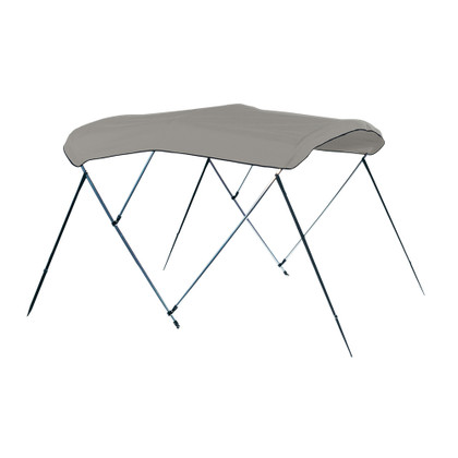 Carver 4 Bow 8' Pontoon Bimini Top w/Boot - Cadet Grey Acrylic
