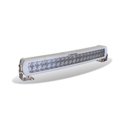 Lumishore 20in Curved Lightbar White Led, White Housing 12/24vdc