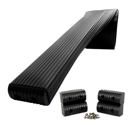 Caliber BunkWrap Kit - Black 16' x 2" x 4" Roll + 4 Caps + HRDW Roll + 4 Endcaps & Stainless Steel Hardware