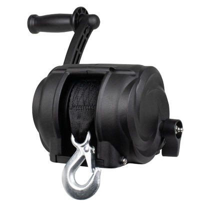 Powerwinch Premier Series Winch 2000lb, 8", Crank Arm - Carbon Black