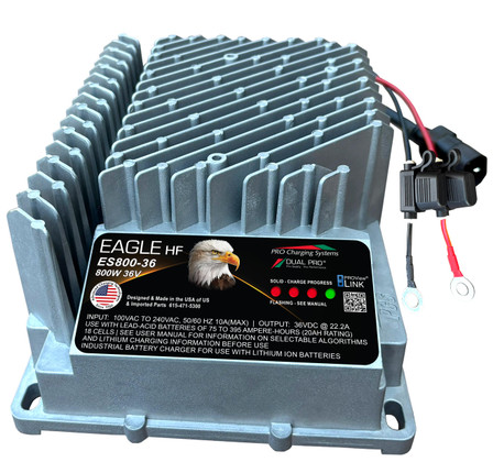 Dual Pro Eagle Performance Es800 36v Battery Charger 1 Bank 22 Amps