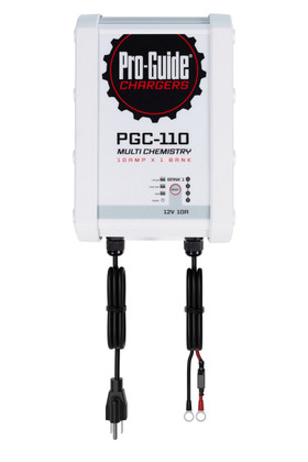 Pro-guide Pgc-110 1-bank 12v 10a Lead Acid/lifepo4 On Board Charger, Ip68