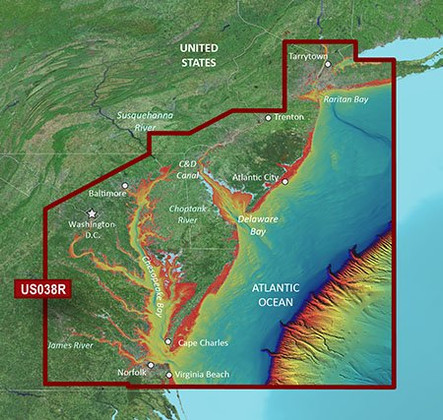 Garmin Vus038r G3 Vision New York To Chesapeake