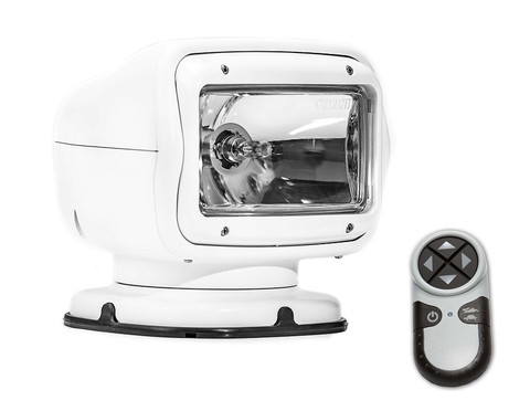 Golight Gt Series Halogen Wireless Handheld Remote White Permanent Mount 12v