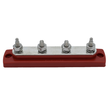 Bluewater Common Stud Busbar 4 Gang - Red