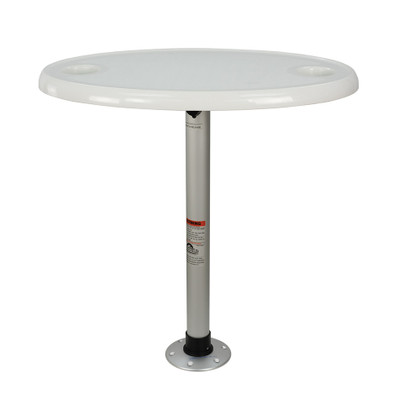 Springfield Thread-Lock Electrified Oval Table Package w/LED Lights & USB Ports