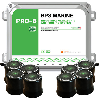 BPS Marine PRO-8 8-Transducer Ultrasonic Antifouling System - 24VDC
