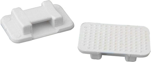 Weld Mount At-5 Wire Tie Mount, Large White 100 Pack At-5-100